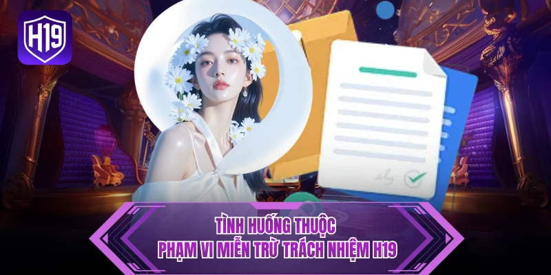 Tình huống thuộc phạm vi miễn trừ trách nhiệm H19 